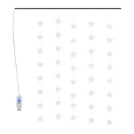 Oświetlenie świąteczne - vidaXL Zasłona świetlnych gwiazdek 200 diod LED, zimna biel, 8 funkcji vidaXL - miniaturka - grafika 1