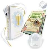 Dewocjonalia - ZESTAW Biblia prezent na Komunię, Pismo Święte dla młodych, okładka, dedykacja paginacja - miniaturka - grafika 1