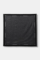 Apaszki i szaliki damskie - Karl Lagerfeld chusta z dodatkiem jedwabiu K/MONOGRAM damska kolor czarny gładka B1W33026 - miniaturka - grafika 1