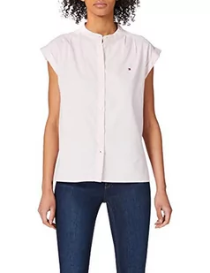 Tommy Hilfiger Damska koszula Oxford Relaxed Ns, Jasnoróżowy, 58 - Koszule damskie - miniaturka - grafika 1