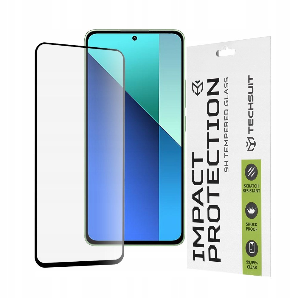 Szkło ochronne do Xiaomi Redmi Note 13 4G, 9h, 0.33 mm, Techsuit