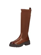 Kozaki damskie - Caprice Damskie buty z ciepłą podszewką 9-26509-43 modne kozaki, Cognac Comb, 36 EU, Cognac Comb, 36 EU - miniaturka - grafika 1