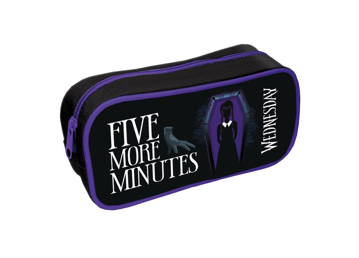 Piórnik szkolny Wednesday Five More Minutes saszetka na przybory dla dziecka