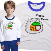 Piżamy dla dziewczynek - Piżama dziecięca Kot Sushi Uramaki 98/104 - VoloDonum - miniaturka - grafika 1