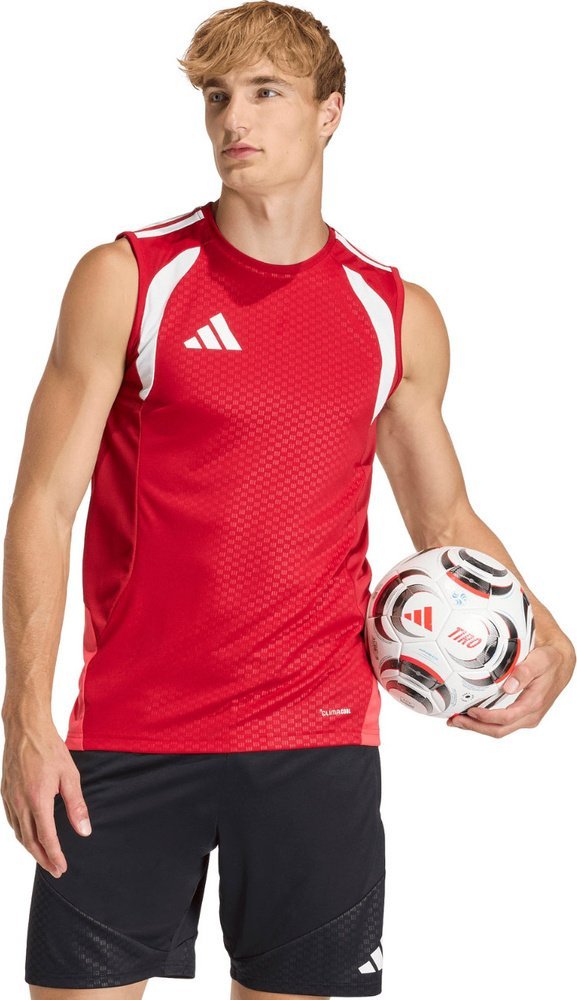 Adidas Koszulka męska adidas Tiro 26 Competition Sleeveless Jersey czerwona KA7610 L