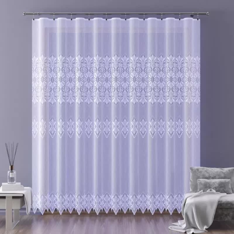 Firanka żakardowa metrażowa wys. 250 cm Arizema A147 biała