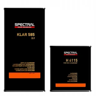 Lakier bezbarwny 2:1 Spectral Klar 585 za 575 7,5L - Chemia warsztatowa - miniaturka - grafika 1