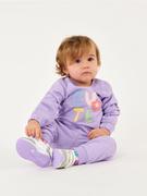 Śpiochy dla niemowląt - Sinsay - Komplet: bluza i spodnie - fioletowy - miniaturka - grafika 1