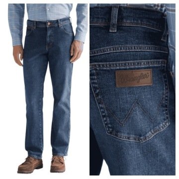 Spodnie Jeansowe Męskie Wrangler Texas Niebieskie Klasyczne W32 L30