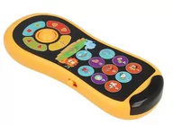 Zabawki interaktywne dla dzieci - PILOT TV INTERAKTYWNY EDUKACYJNY Dla MALUCHA dotyk żółty U626Y - miniaturka - grafika 1
