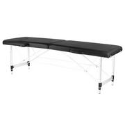 Stoły i łóżka do masażu - ACTIVESHOP STÓŁ SKŁADANY DO MASAŻU ALUMINIOWY KOMFORT 2 SEGMENTY BLACK AS_126963 - miniaturka - grafika 1