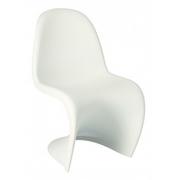 Krzesła - Designerskie krzesło białe - Dizzel - miniaturka - grafika 1