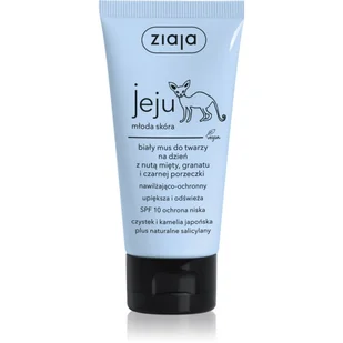 Ziaja ZIAJA JEJU biały mus do twarzy na dzień z SPF 10, 50ml 5901887045076 - Żele do mycia twarzy - miniaturka - grafika 1