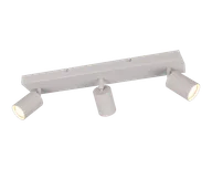 Lampy ścienne - SOKA 867700376 listwa ze spotami kaszmirowe ryflowane tuby 3xGU10 - miniaturka - grafika 1