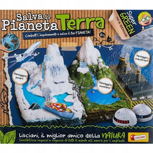 LISCIANI GRA EDUKACYJNA OCAL PLANETĘ ZIEMIĘ WIEK 8 LAT LABORATORIUM WŁOSKI - Zabawki interaktywne dla dzieci - miniaturka - grafika 1