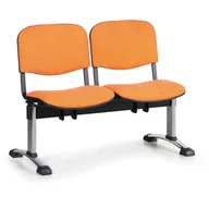 Inne meble biurowe - B2B Partner Tapicerowana ławka VIVA, 2-siedziska, chromowane nogi 150563 - miniaturka - grafika 1