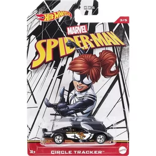 Hot Wheels Marvel Spider-Man Character Cars Circle Tracker Spider-Girl 3/5 - Samochody i pojazdy dla dzieci - miniaturka - grafika 1