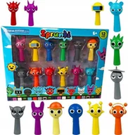 Figurki dla dzieci - Zestaw Figurek SPRUNKI 12 szt. Pudełko na prezent Stworki 9 cm Gra Muzyczna - miniaturka - grafika 1