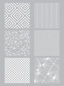 Scrapbooking - Szablon Sitodruk Wzory Geometryczne - miniaturka - grafika 1