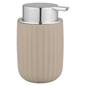 Mydelniczki i dozowniki mydła - Beżowy plastikowy dozownik do mydła 0,25 l Agropoli – Wenko - miniaturka - grafika 1
