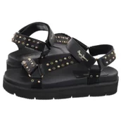 Sandały damskie - Sandały Pola Metal Black PLS90678 999 (PE46-a) Pepe Jeans - miniaturka - grafika 1