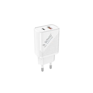 SAVIO Ładowarka sieciowa LA-04 Quick Charge 3.0 18W Biały - Ładowarki do telefonów - miniaturka - grafika 1