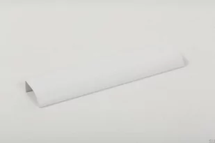 Uchwyt meblowy krawędziowy Ona 128 Aluminiowy biały - Zawiasy, okucia i inne akcesoria - miniaturka - grafika 1