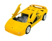 Samochody i pojazdy dla dzieci - WELLY LAMBORGHINI DIABLO SV ŻÓŁTO-CZARNY 1:34 SAMOCHÓD NOWY METALOWY MODEL - miniaturka - grafika 1