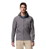 Kurtki męskie - Columbia Męska kurtka softshell Cascade Ridge 3, kolor szary, rozmiar XL - miniaturka - grafika 1