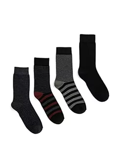 Skarpetki męskie - Koton Skarpety męskie Basic Socket Socks zestaw 4 szt, czarny (999), rozmiar uniwersalny - grafika 1