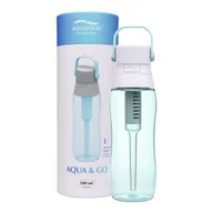 Wkłady filtrujące - Butelka Aqua&Go Tritan z filtrem – Sky Blue 500ml - miniaturka - grafika 1