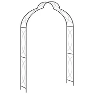 Kratki i pergole - vidaXL Pergola ogrodowa, czarna, 150x34x240 cm, żelazna - miniaturka - grafika 1