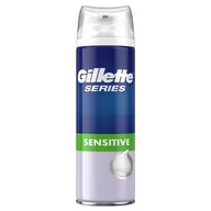 Balsamy po goleniu - Gillette Series Pianka do golenia z aloesem Sensitive 250 ml - miniaturka - grafika 1