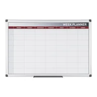 Tablice i flipcharty - BI-OFFICE Planer, Tablica suchościeralno-magnetyczna do planowania tygodniowego, 600x450 mm GA0233170 - miniaturka - grafika 1