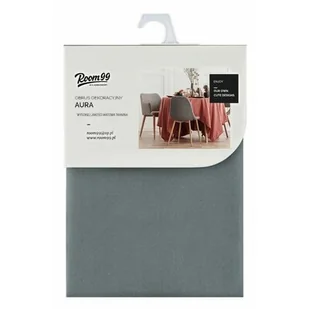 Obrus na stół LUKRECJA 130 x 180 cm ciemnoszary - Obrusy i serwetki - miniaturka - grafika 1