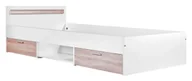 Łóżka dla dzieci i młodzieży - Dziecięce łóżko z szufladami i zagłówkiem 90x200 B3-C07 - miniaturka - grafika 1