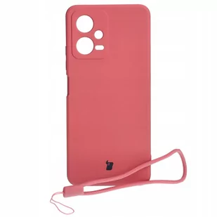 Bizon Etui Case Silicone Sq do Xiaomi POCO X5, brudny róż - Etui i futerały do telefonów - miniaturka - grafika 1