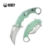 Noże - Nóż składany Kubey Wrath Jade G10, Beadblasted 14C26N by MUZI Design (KU261I) - miniaturka - grafika 1