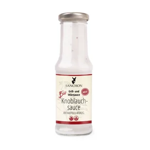 Sanchon Sos czosnkowy 210 ml Bio - sos - Sosy w słoikach - miniaturka - grafika 1