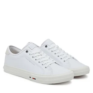 Tenisówki Tommy Hilfiger Th Hi Vulc Street Stitch FM0FM05645 Biały - Trampki męskie - miniaturka - grafika 1