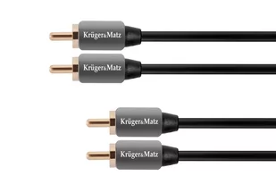 Kruger&Matz Krüger&amp;Matz Kabel 2RCA-2RCA 1m KM0304 KM0304 - Kable - miniaturka - grafika 1