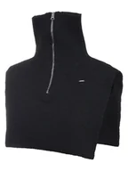 Apaszki i szaliki damskie - LUHTA Ocieplacz "Naaranoja" w kolorze czarnym na szyję i kark - miniaturka - grafika 1