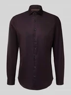 Koszule męskie - Koszula biznesowa o kroju slim fit z bawełny z kołnierzykiem typu cutaway - miniaturka - grafika 1