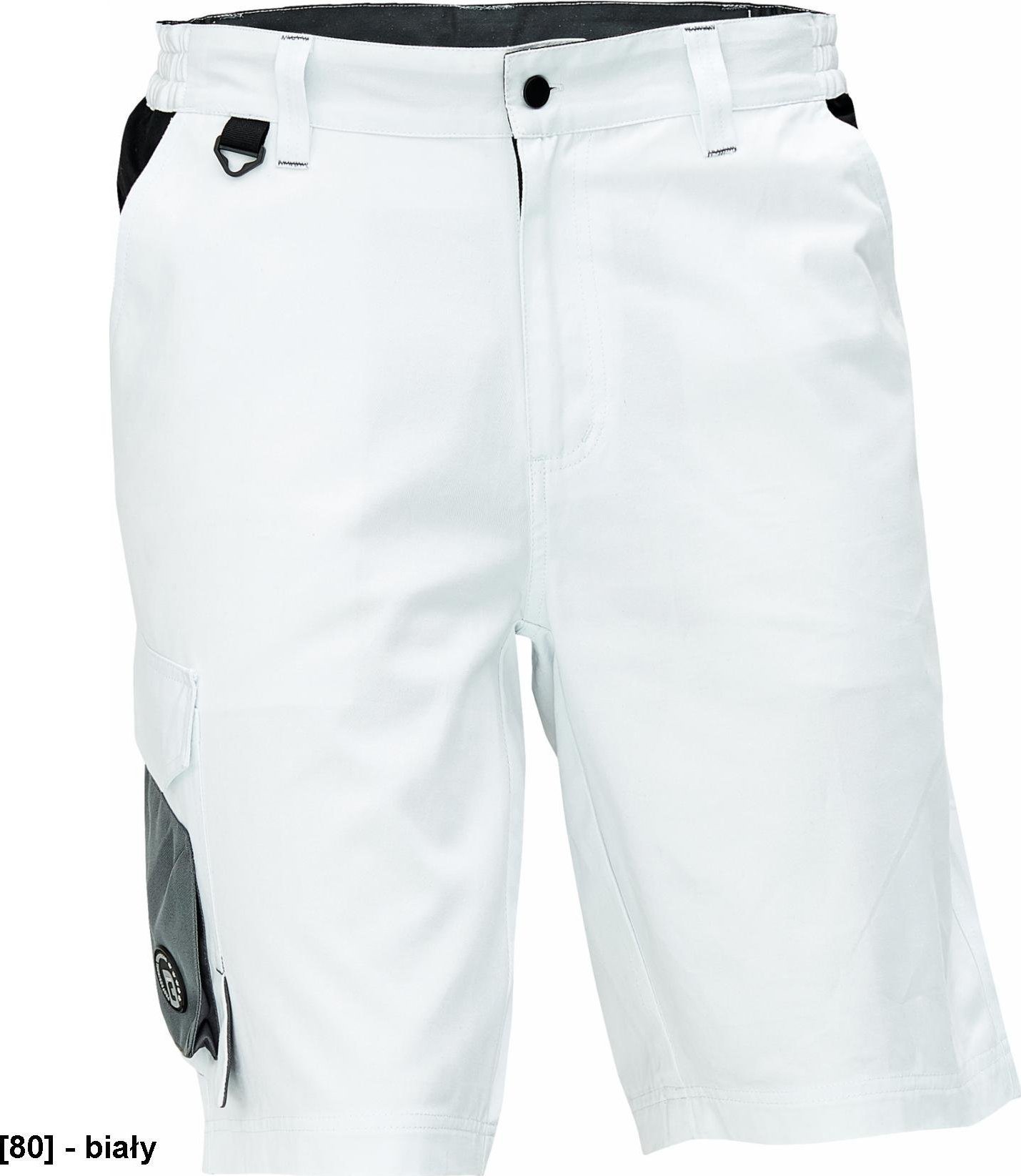 CERVA CREMORNE szorty - męskie szorty robocze, wytrzymała tkanina bawełnianiana, 60% bawełna, 40% poliester. 230 g/m2 - biały 46