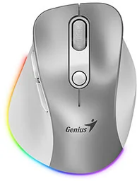 Genius Ergo 9000S Pro, stříbrná, optyczna, 2400DPI - Myszki - miniaturka - grafika 1
