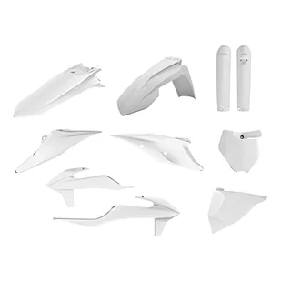 POLISPORT 91013 - Polisport MX Plastic Replica Kit dla tych, którzy szukają jakości OEM do motocykli KTM w kolorze białym - Części motocyklowe - miniaturka - grafika 1