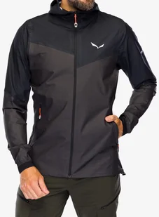 Kurtka przeciwdeszczowa Salewa Pedroc PTX 2,5L Light Jacket - onyx/black out - Kurtki męskie - miniaturka - grafika 1