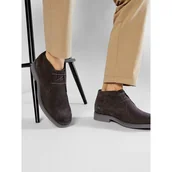 Botki męskie - Trzewiki Geox U Claudio A U0458A 00022 C6024 Brązowy - miniaturka - grafika 1