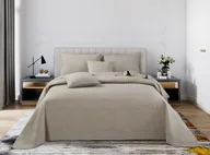 Narzuty - Beżowa Narzuta Pikowana na Łóżko 200x220 TRIO - miniaturka - grafika 1