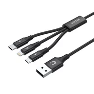 Kable USB - UNITEK PRZEWÓD USB 3IN1CHARGING (C,LIGHTNING,MUSB) - miniaturka - grafika 1